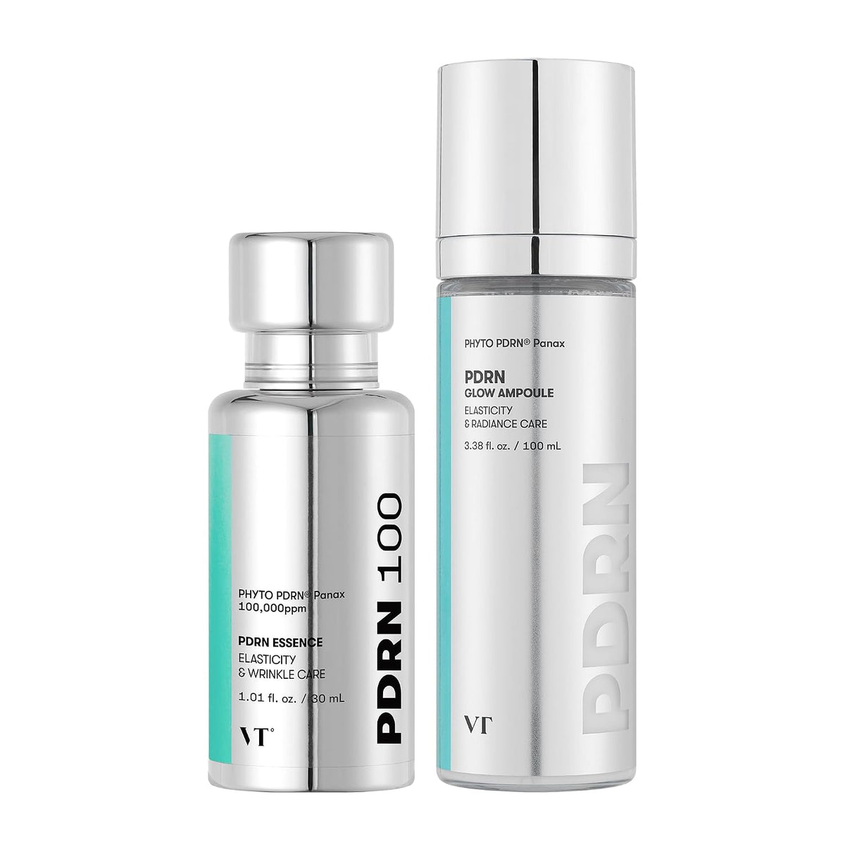 VT COSMETICS Bundle PDRN 100 Essence &amp; PDRN Glow Ampolla brilla...