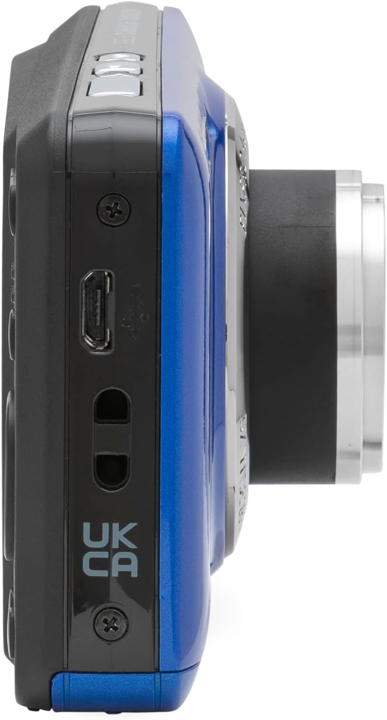 Kodak PIXPRO - Cámara digital FZ55, paquete azul con tarjeta de mem...