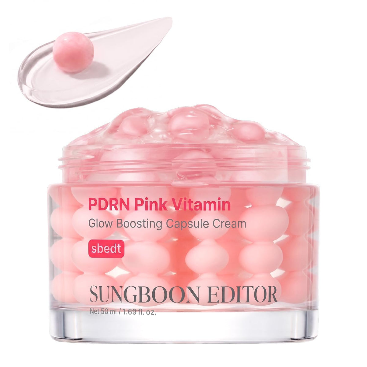 SUNGBOON EDITOR Pink PDRN Crema de cápsulas de vitaminas, vitamina...