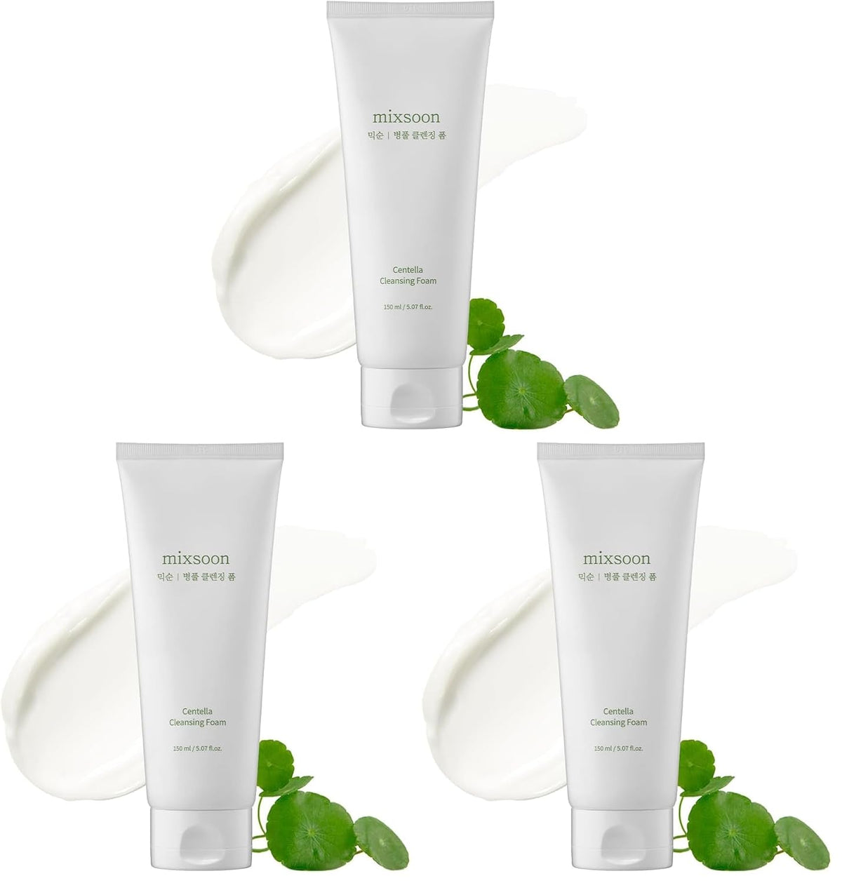 mixsoon Centella - Jabón facial de espuma limpiadora con cica, limp...