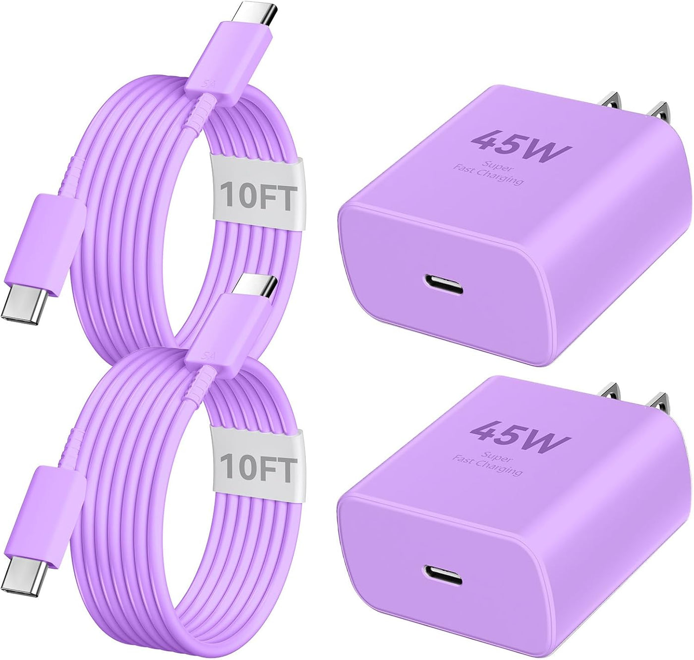 Cargador para iPhone 17, 16, 15 Pro Max, carga rápida, cargador USB C de 45 W, cable de carga rápida de 3 metros
