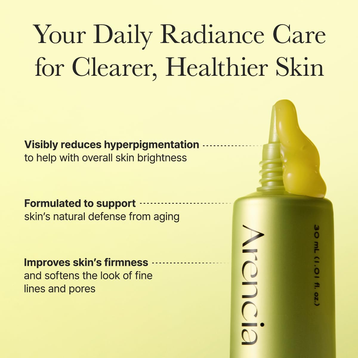 Arencia Suero potenciador de vitamina C con glutatión, niacinamida...