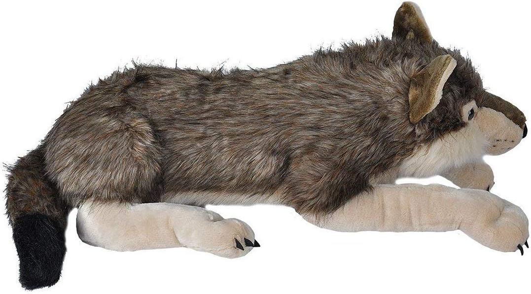 Wild Republic - Peluche de lobo jumbo, animal gigante de peluche, j...
