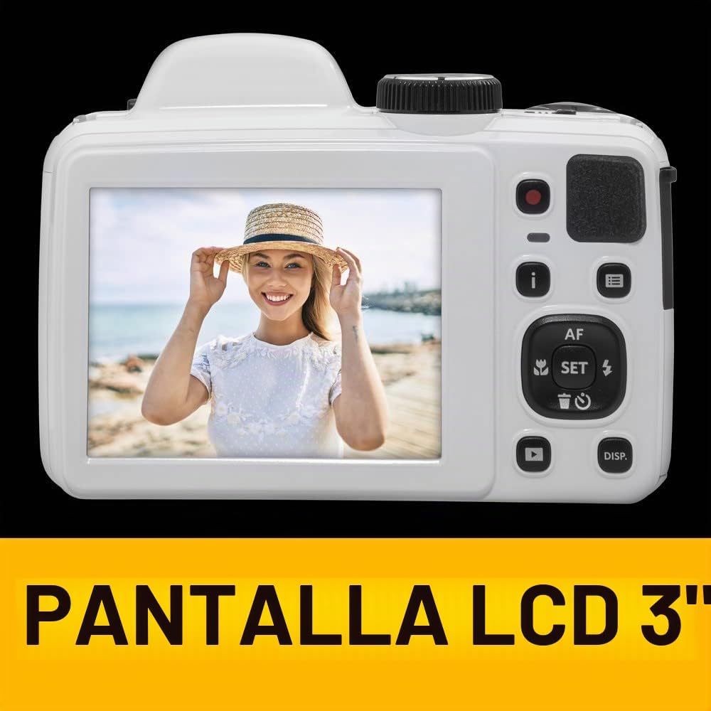 Cámara digital KODAK PIXPRO AZ405-WH 20MP con zoom óptico de 40X, l...