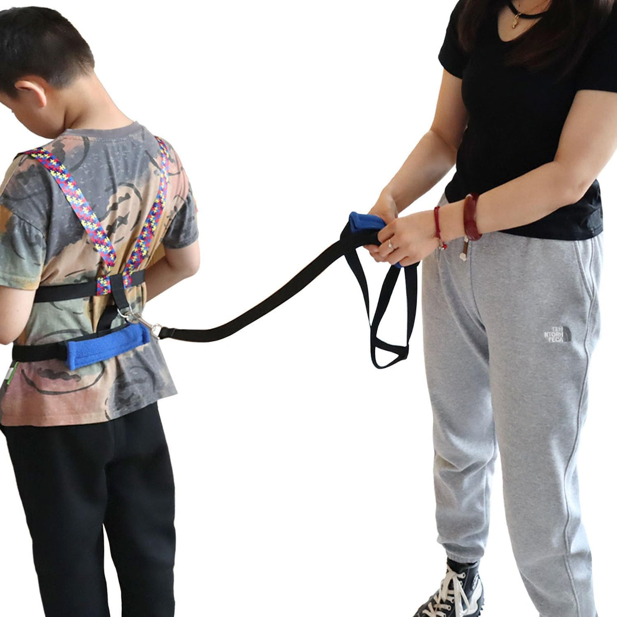 pinklilycare Arnés para caminar para niños mayores con asa de agarr...