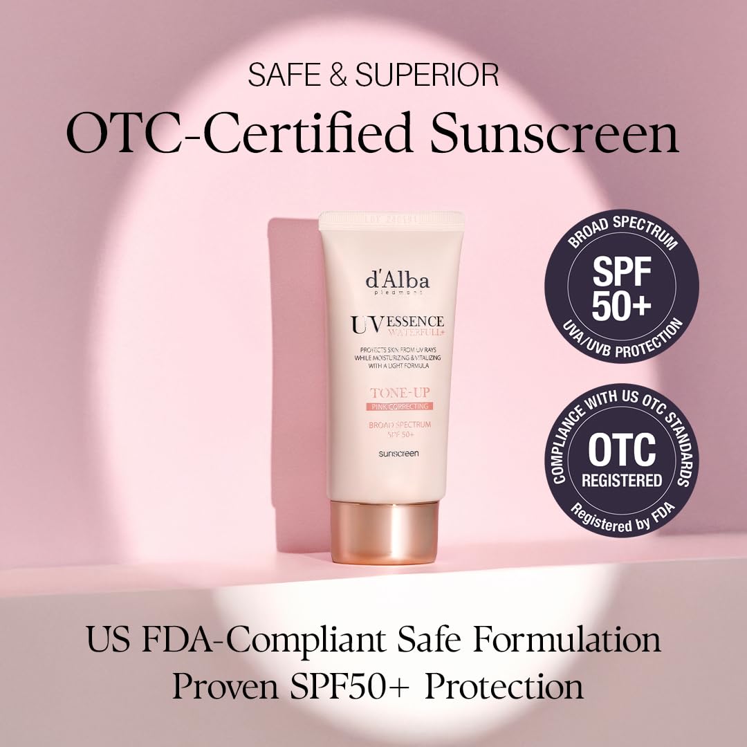 d'alba Piedmont Suero protector solar Waterfull Tone-Up (1.69 fl oz...