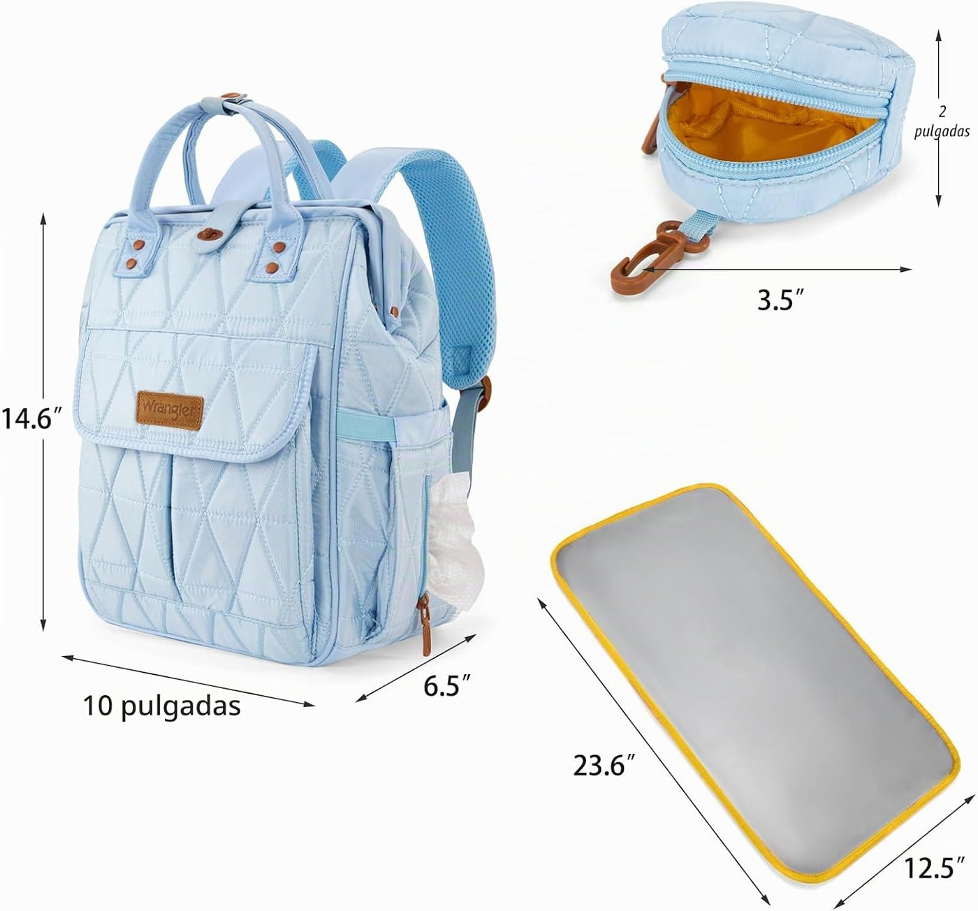 Montana West Wrangler - Mochila para pañales para bebé, bolsa de vi...