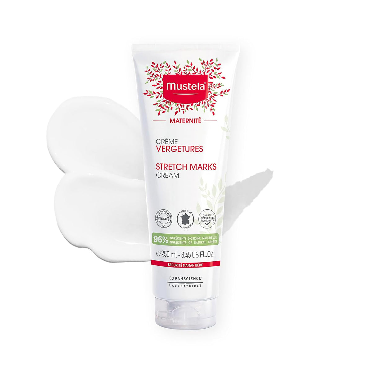 Mustela Crema de estrías de maternidad para el embarazo, hidratante...