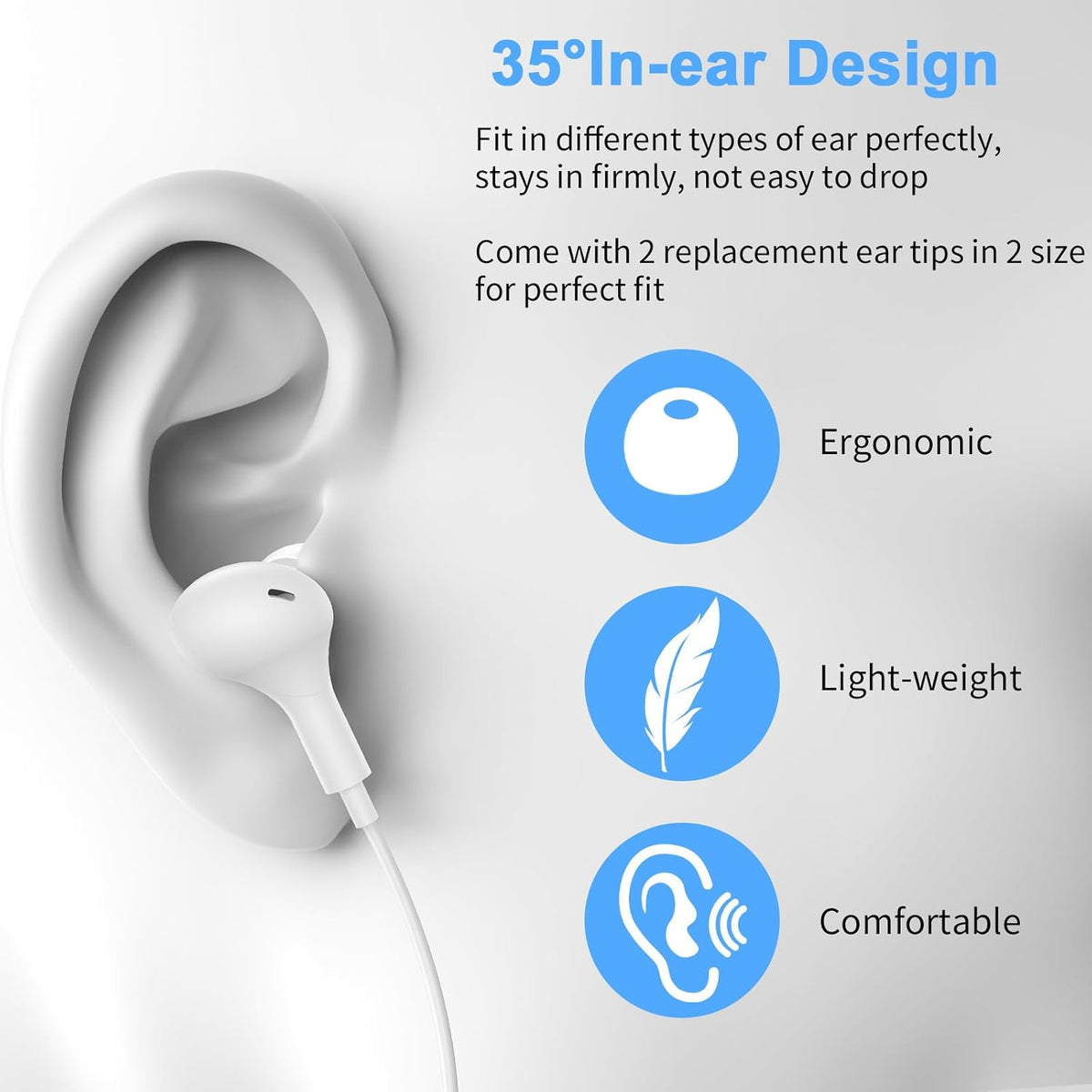 AIAUXAI Auriculares USB con micrófono para PC portátil, auriculares...
