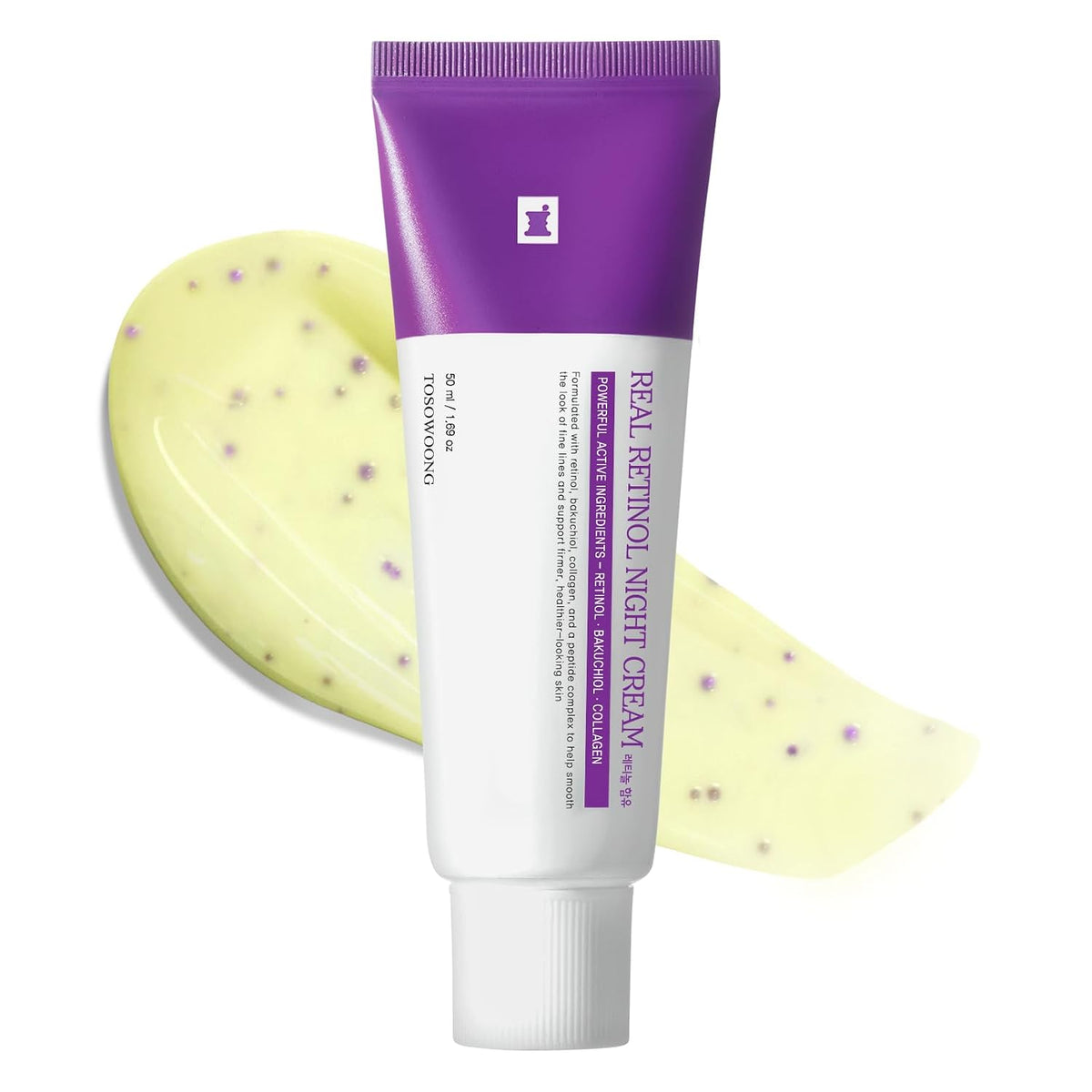 TOSOWOONG Real Retinol 0,1% Crema de noche, antienvejecimiento, lín...