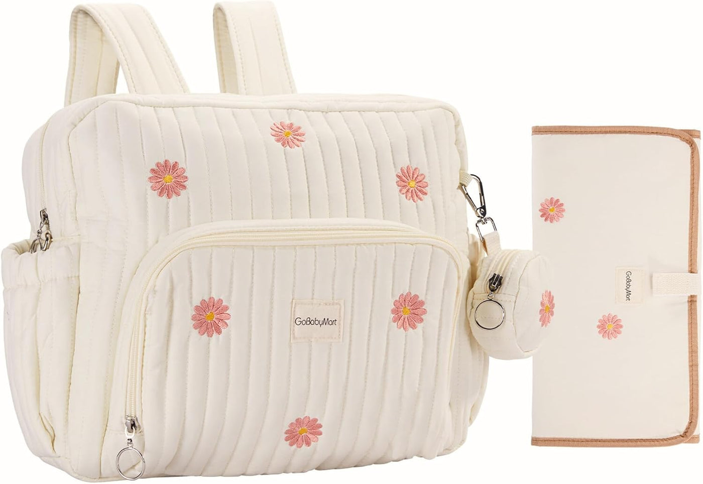 GOBABYMART - Mochila para pañales con cambiador, bolsa de viaje par...