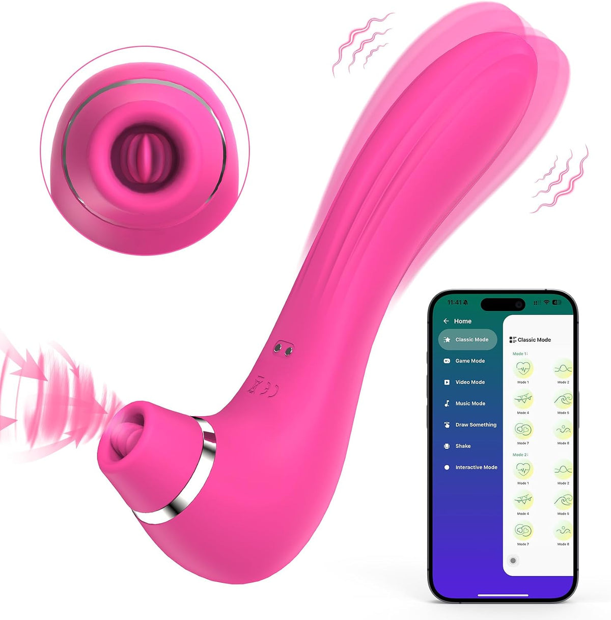 Vibrador de succión y lamido clitoral, juguete sexual para mujeres,...