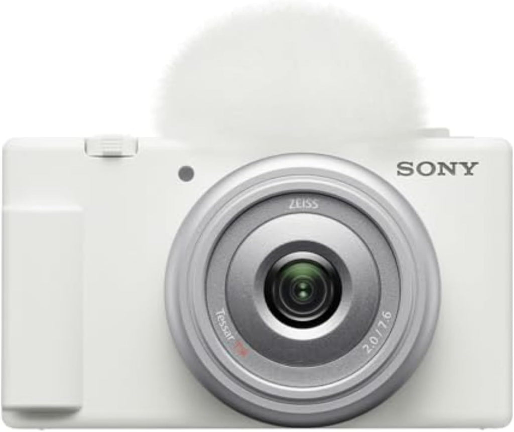 Sony ZV-1F Vlog Cámara para creadores de contenido y vloggers Blanco