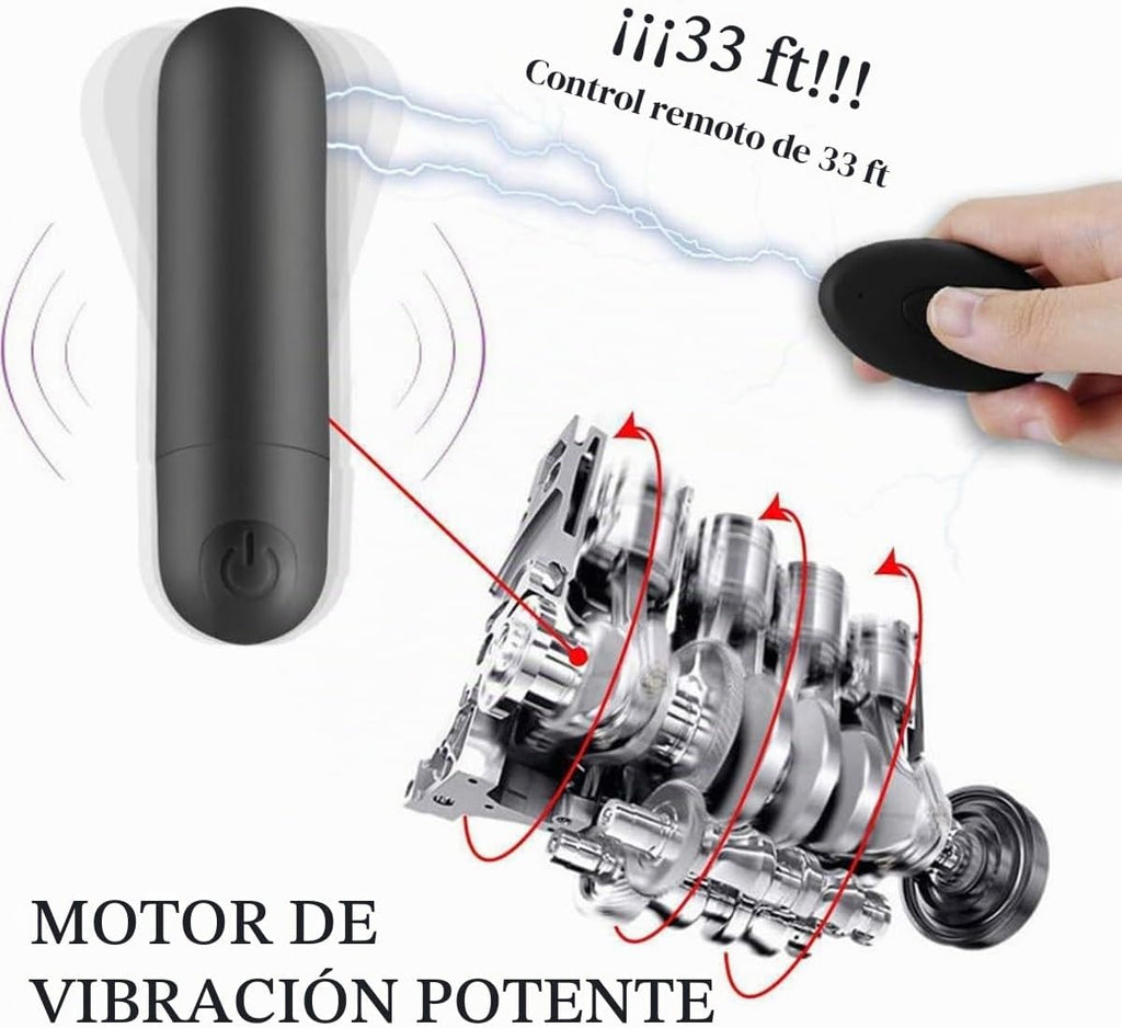 Vibrador con control remoto tipo bala \u2013 Kit de entrenamiento d...