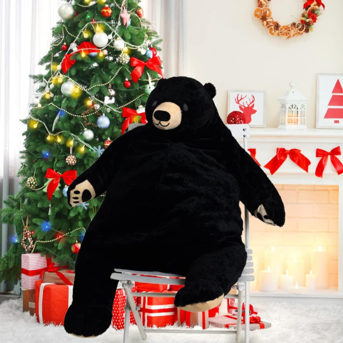 MIAOHAHA Oso de Peluche Gigante Juguete Oso de Peluche Negro Grande...