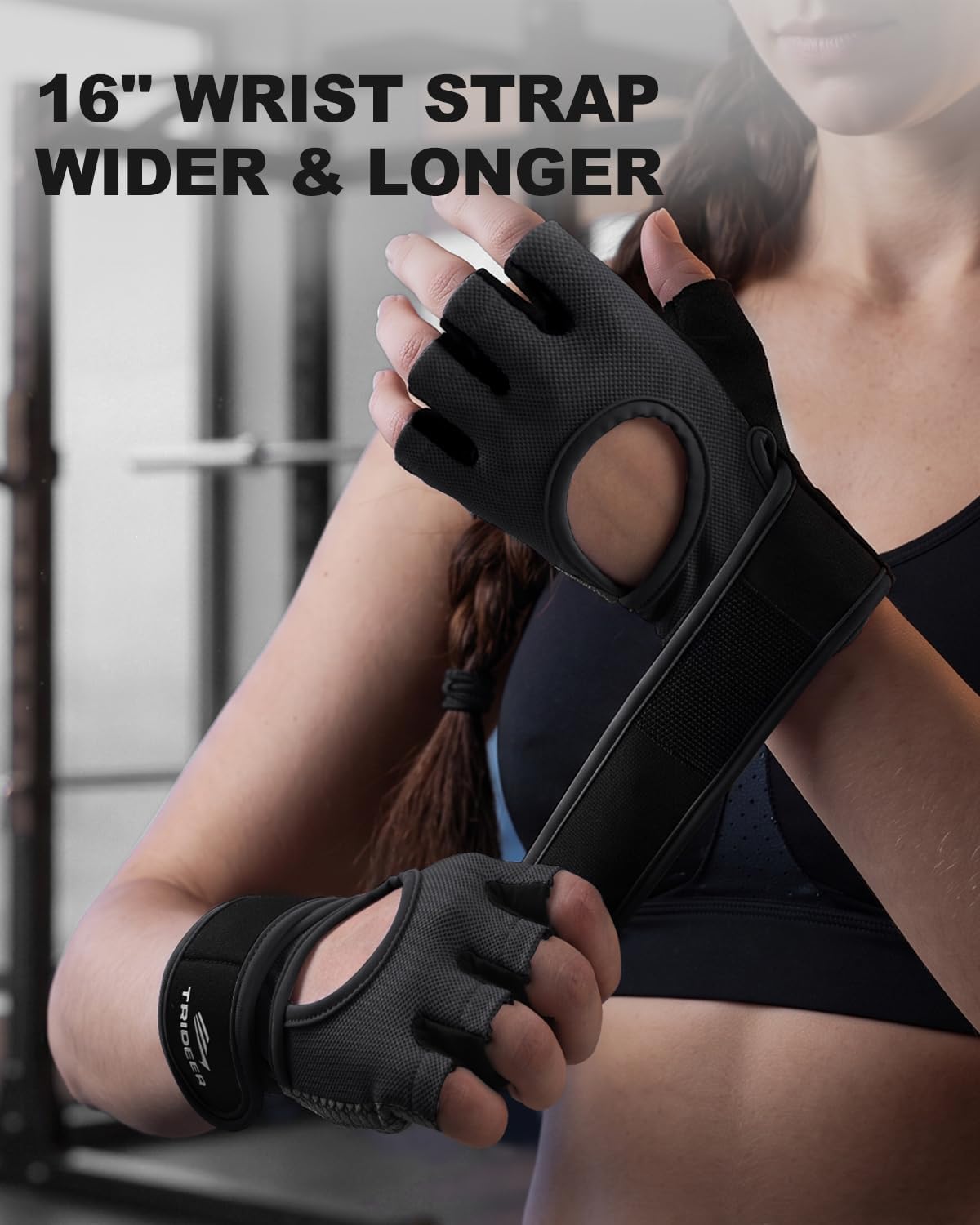 Trideer Guantes de levantamiento de pesas para mujeres y hombres |...