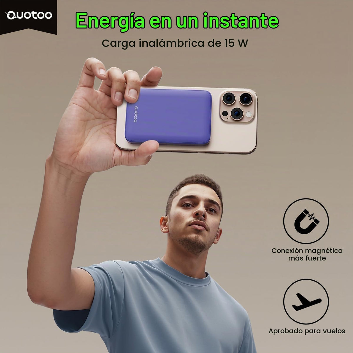 para el cargador portátil Magsafe, banco magnético delgado de la en...