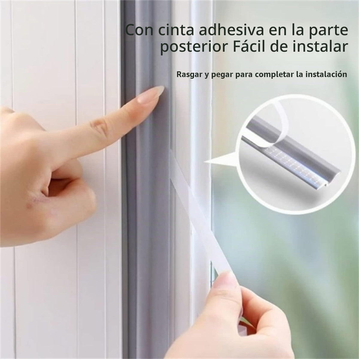 Tira de sellado autoadhesiva para huecos de ventanas de 80 pulgadas...