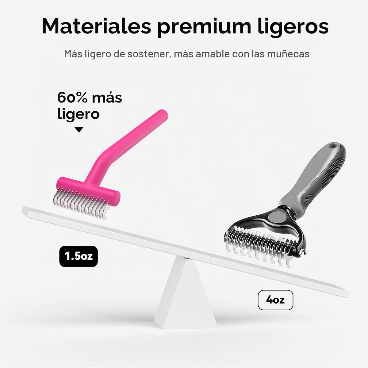 aumuca Cepillo para quitar pelos para perros y gatos, cepillo de as...