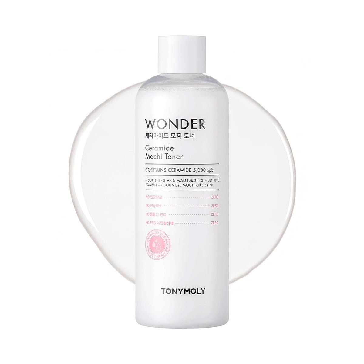TONYMOLY Wonder Ceramide Mochi - Tónico lechoso para cara, tóner co...