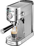 Máquina de espresso CASABREWS de 20 bares, cafetera profesional con varita espumadora de leche, máquina de café espresso con tanque de agua extraíble de 34 oz, regalo para amantes del café