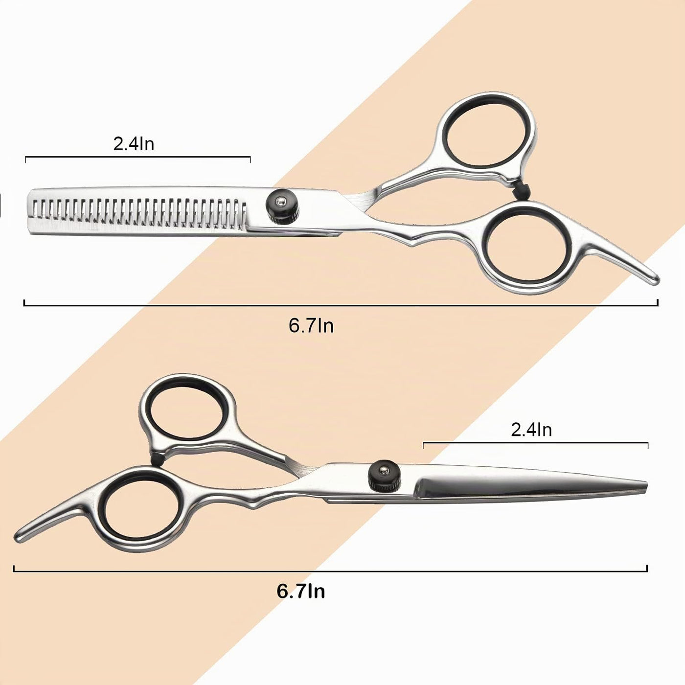 Fcysy Herramientas profesionales de corte de cabello de 11 piezas -...
