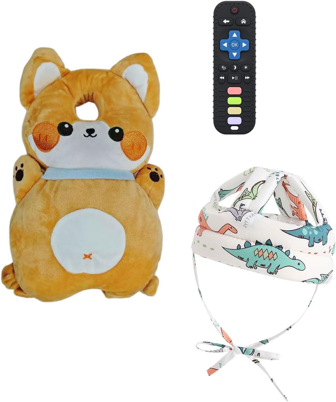PLOVZ Protector de Cabeza de Bebé Mochila con Almohada, Casco de Be...