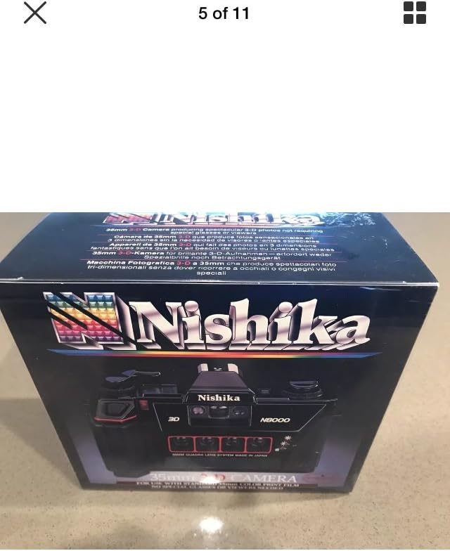 Nishika Cámara lenticular 3D estéreo Quadrascopic de 35 mm N8000