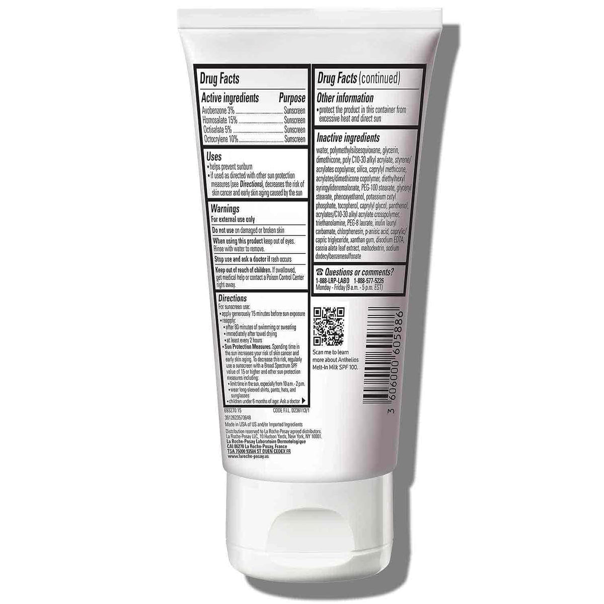 La Roche-Posay Anthelios protector solar de leche derretida para ro...