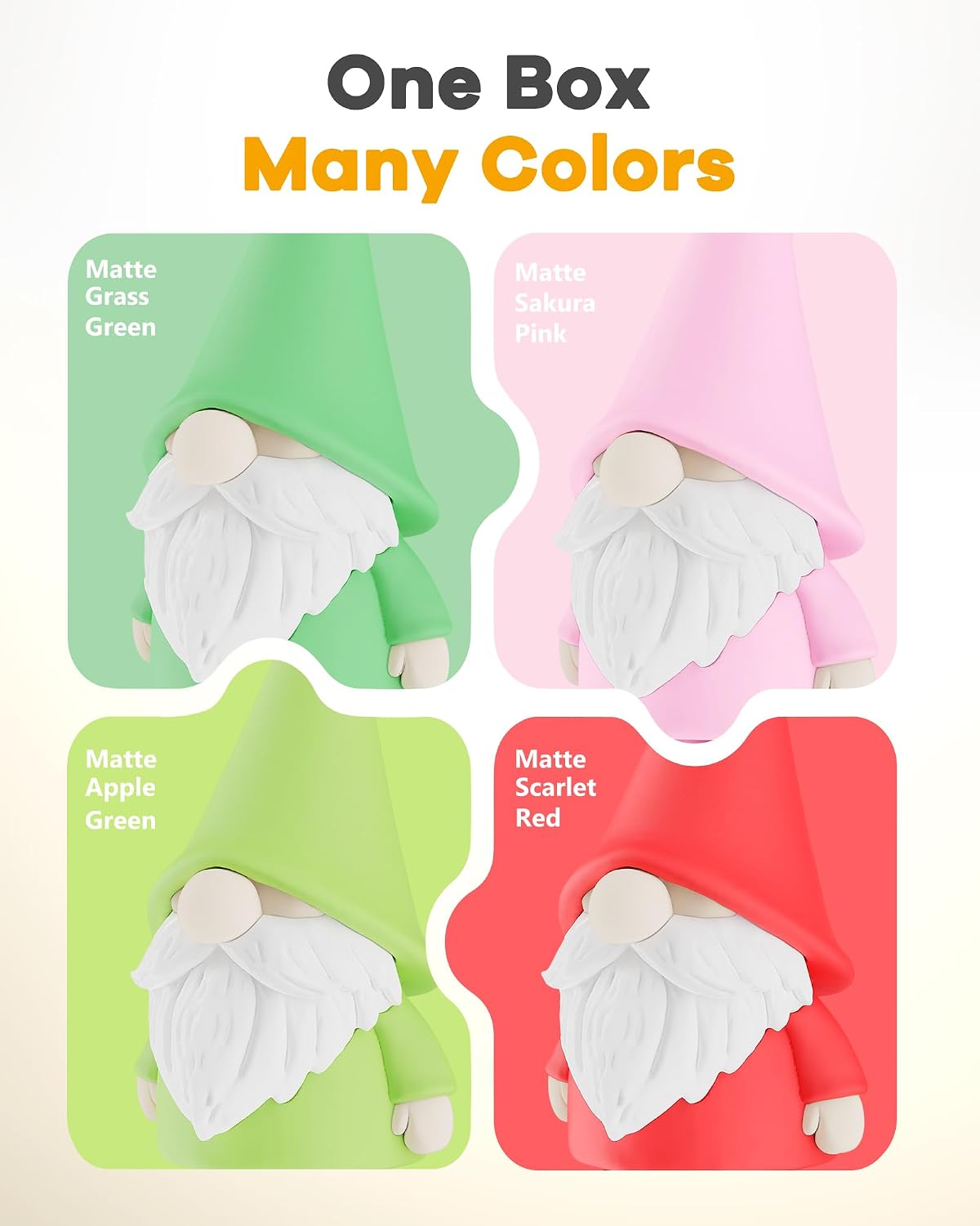 YOOPAI Filamento mate PLA+ de 0.069 pulgadas, paquete de colores in...
