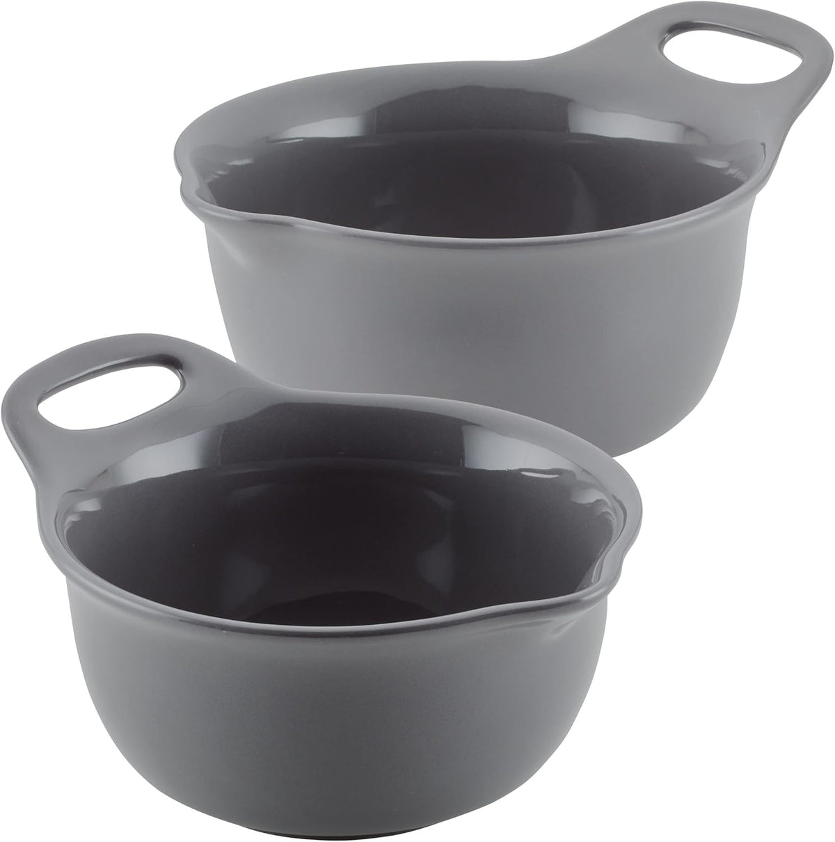 Rachael Ray Ceramics - Juego de cuencos para mezclar con boquilla d...