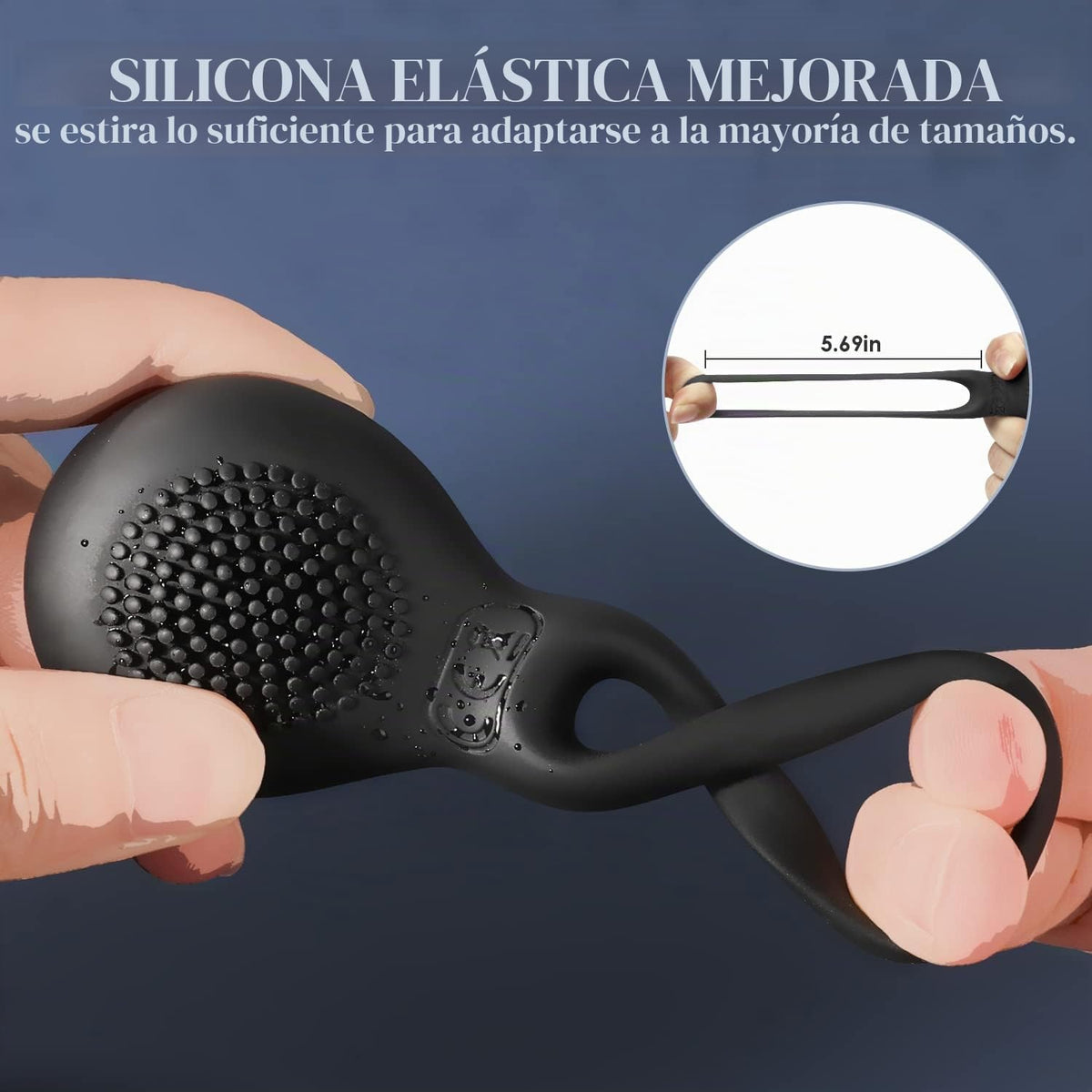 Juguetes sexuales de SVAKOM Tyler. Potente anillo de silicona vibra...