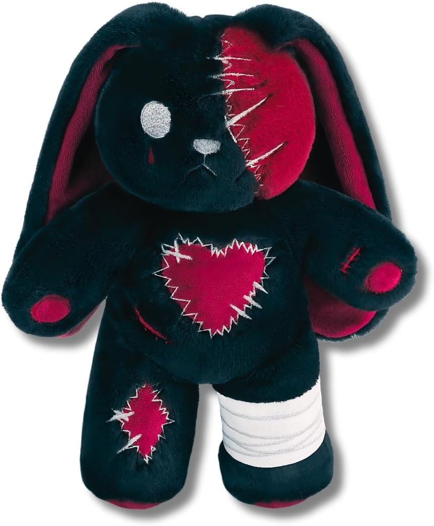 PHITECUS Conejo de peluche espeluznante gótico - Conejo emo aterrad...