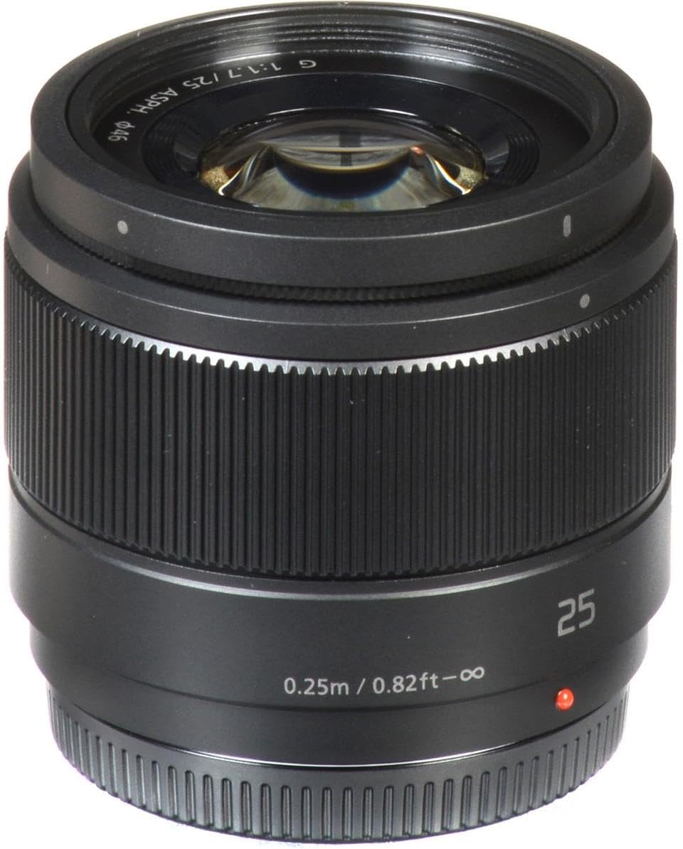Lente Panasonic LUMIX G, 25 mm, F1.7 ASPH, Micro Cuatro Tercios sin...