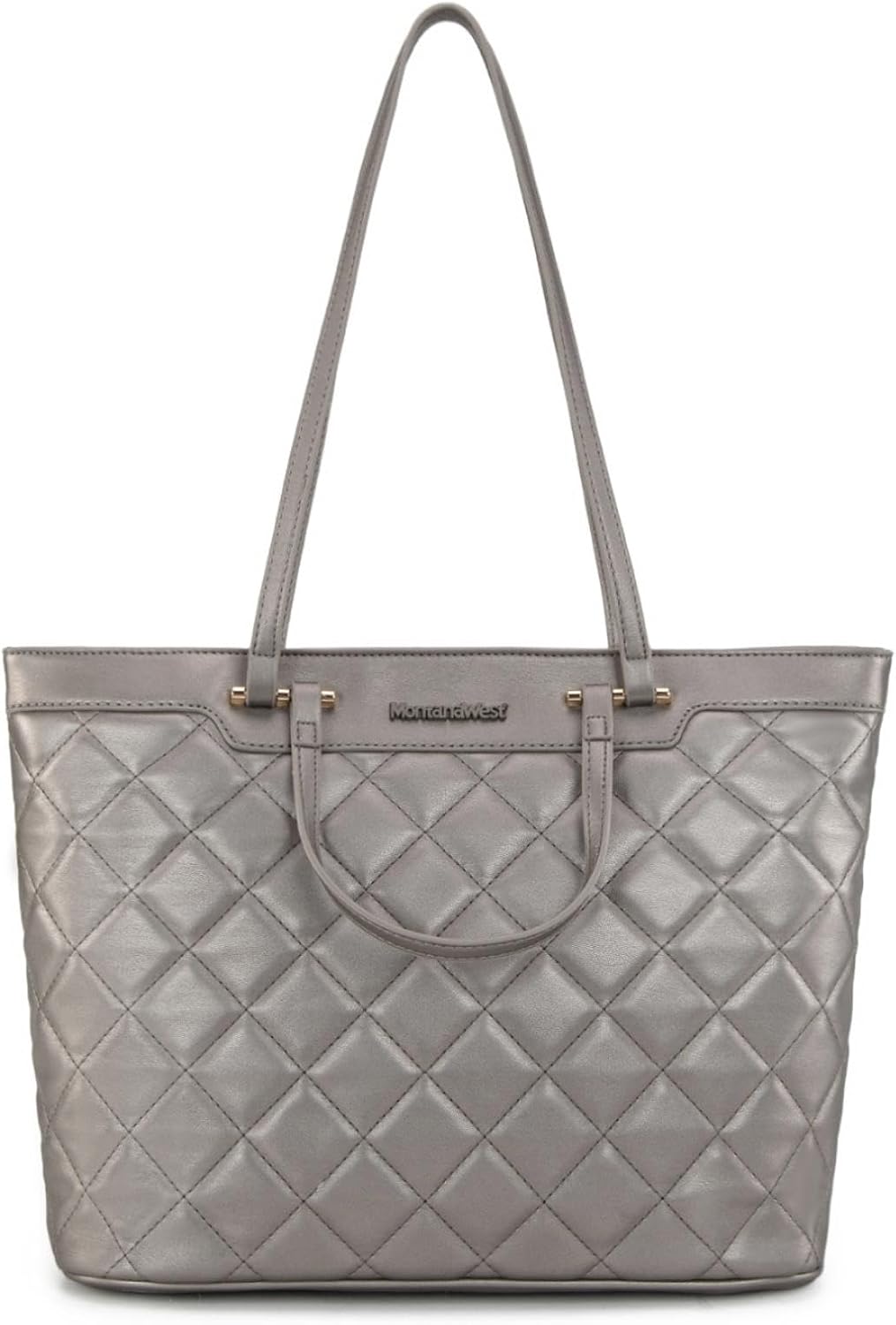 Montana West Quilted Tote Bag for Women Shoulder Bag Fashion Handba...