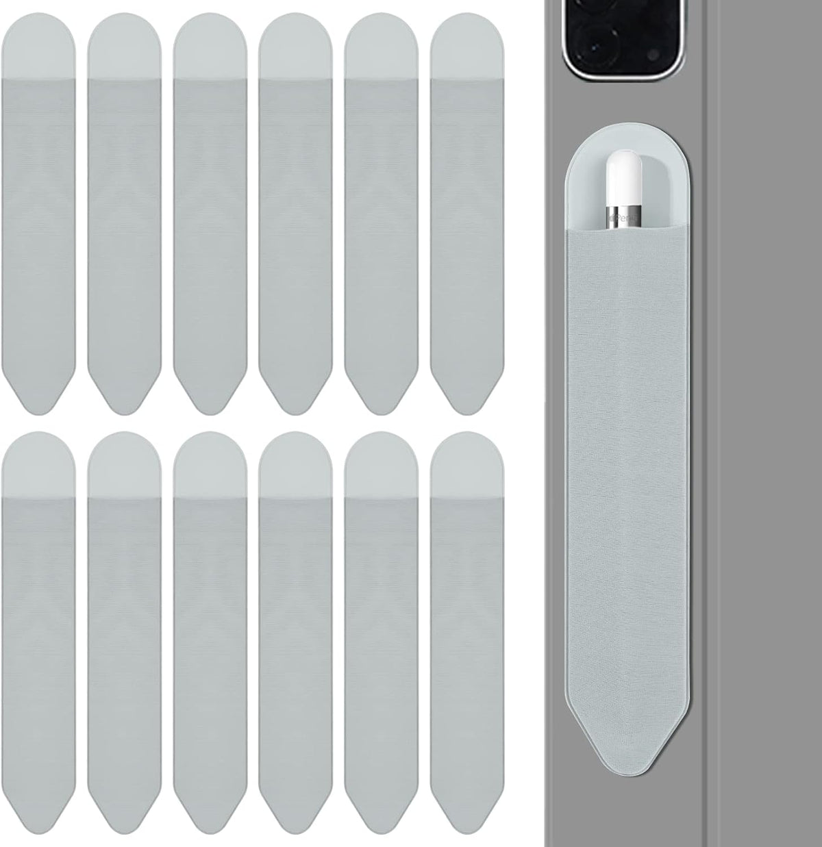 XLDLQU Paquete de 12 fundas adhesivas para lápices Apple Pencil (1ª...