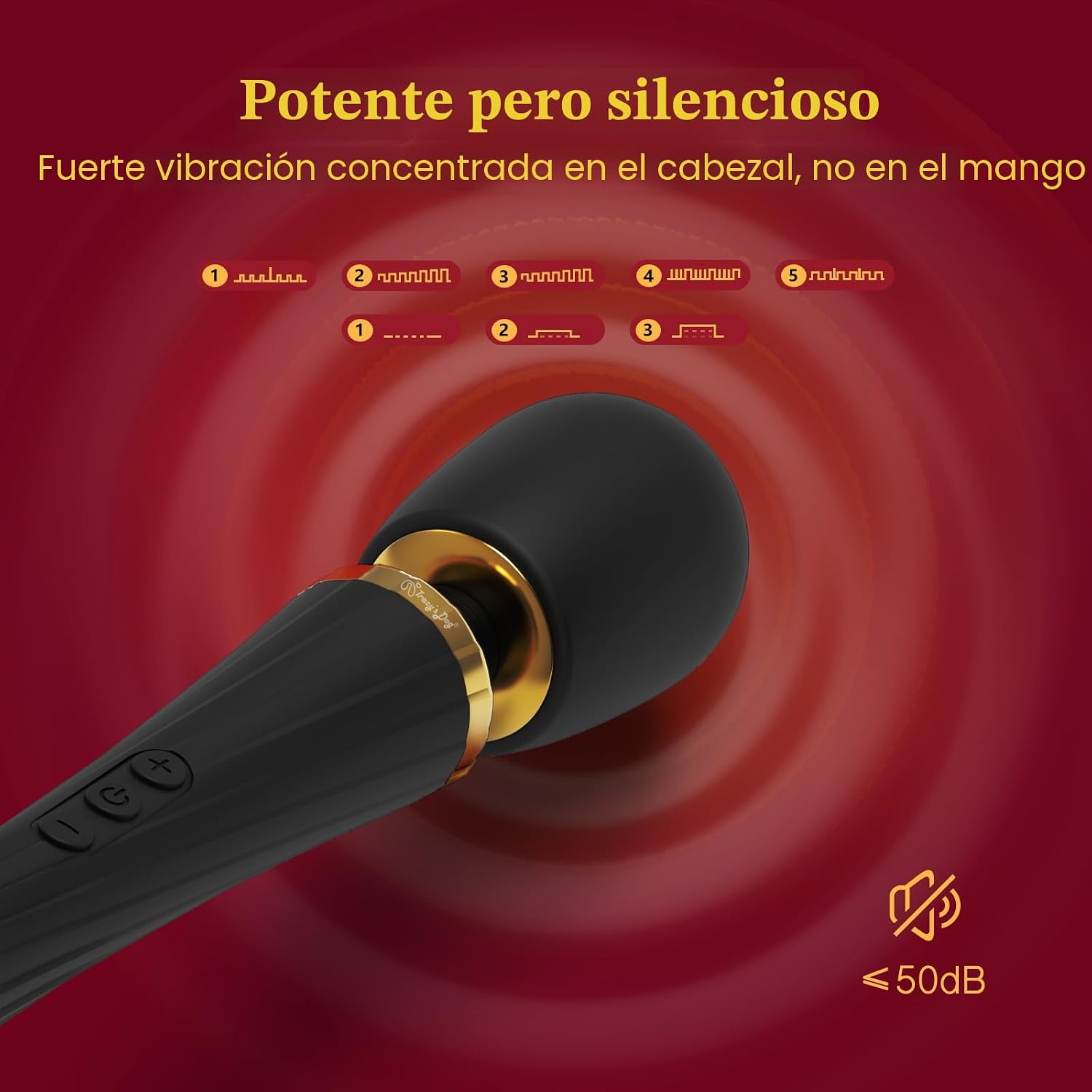 Kit de Vibrador de Varita Tracy's Dog, Masajador Inalámbrico co...