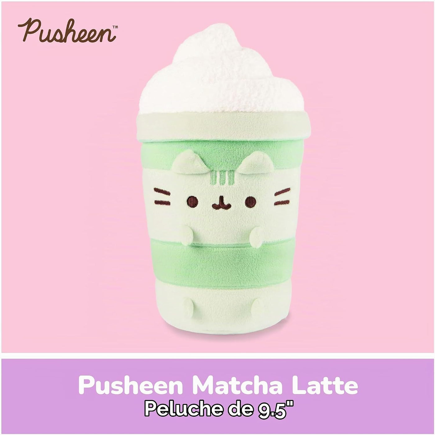 GUND Pusheen Matcha Latte - Juguete de peluche de 9.5 pulgadas para...