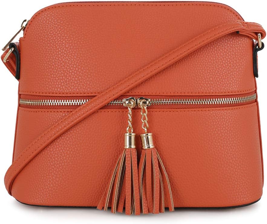 SG SUGU - Bolsa cruzada Lunar ligera y de tamaño mediano, forma de...