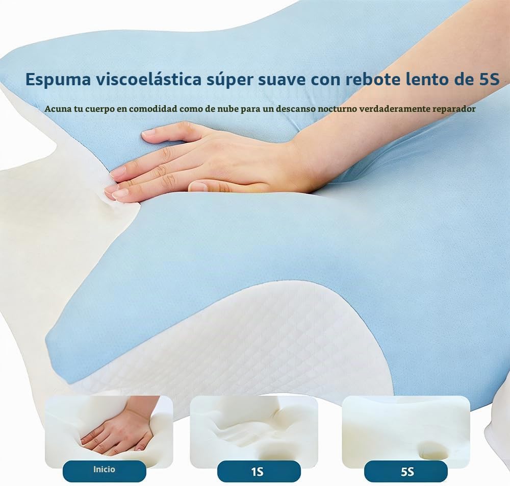 TAFOWTET Almohada cervical de espuma viscoelástica \u2013 Soporte e...
