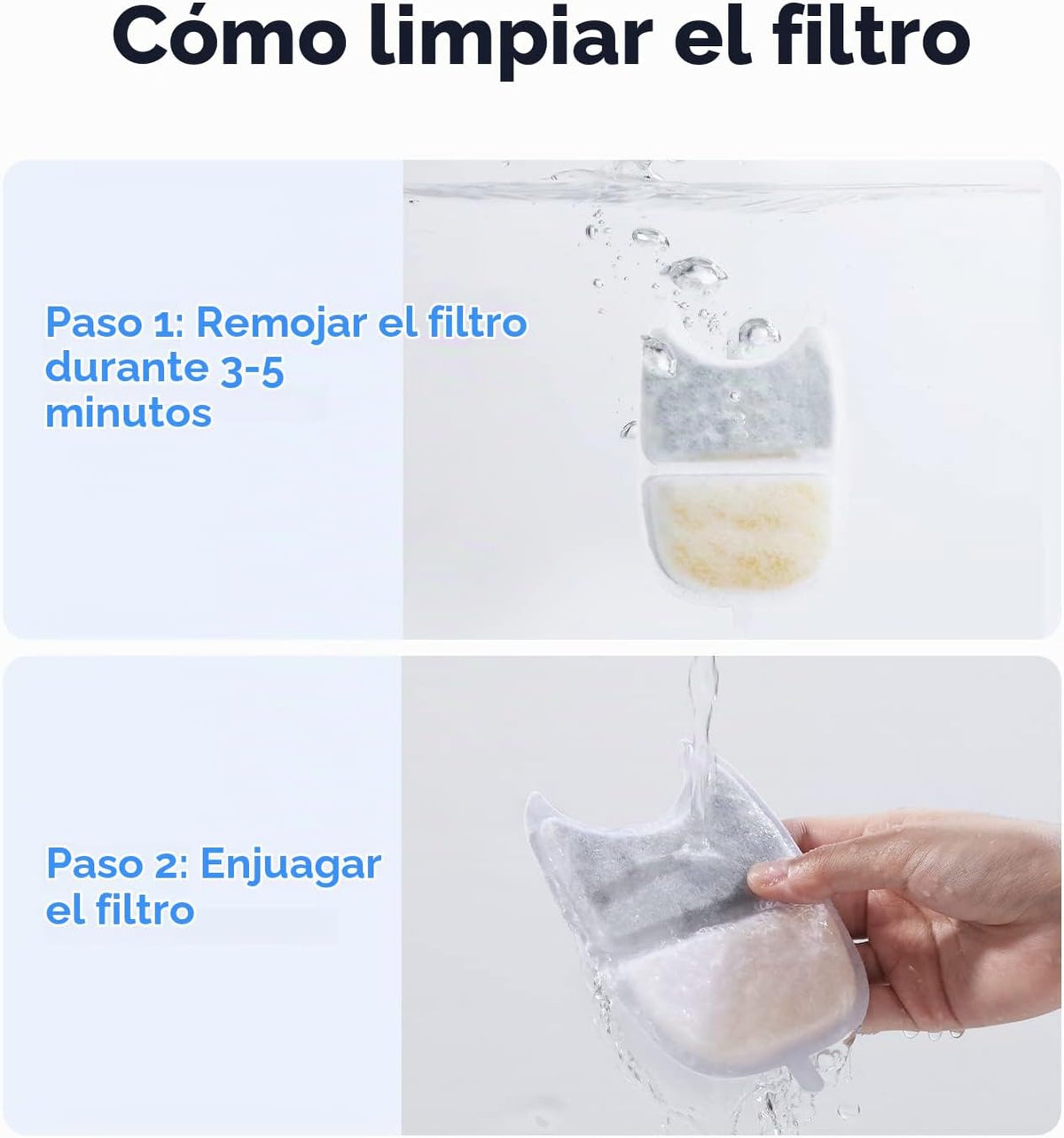 FEELNEEDY Paquete de 10 filtros de reemplazo para fuente de agua pa...
