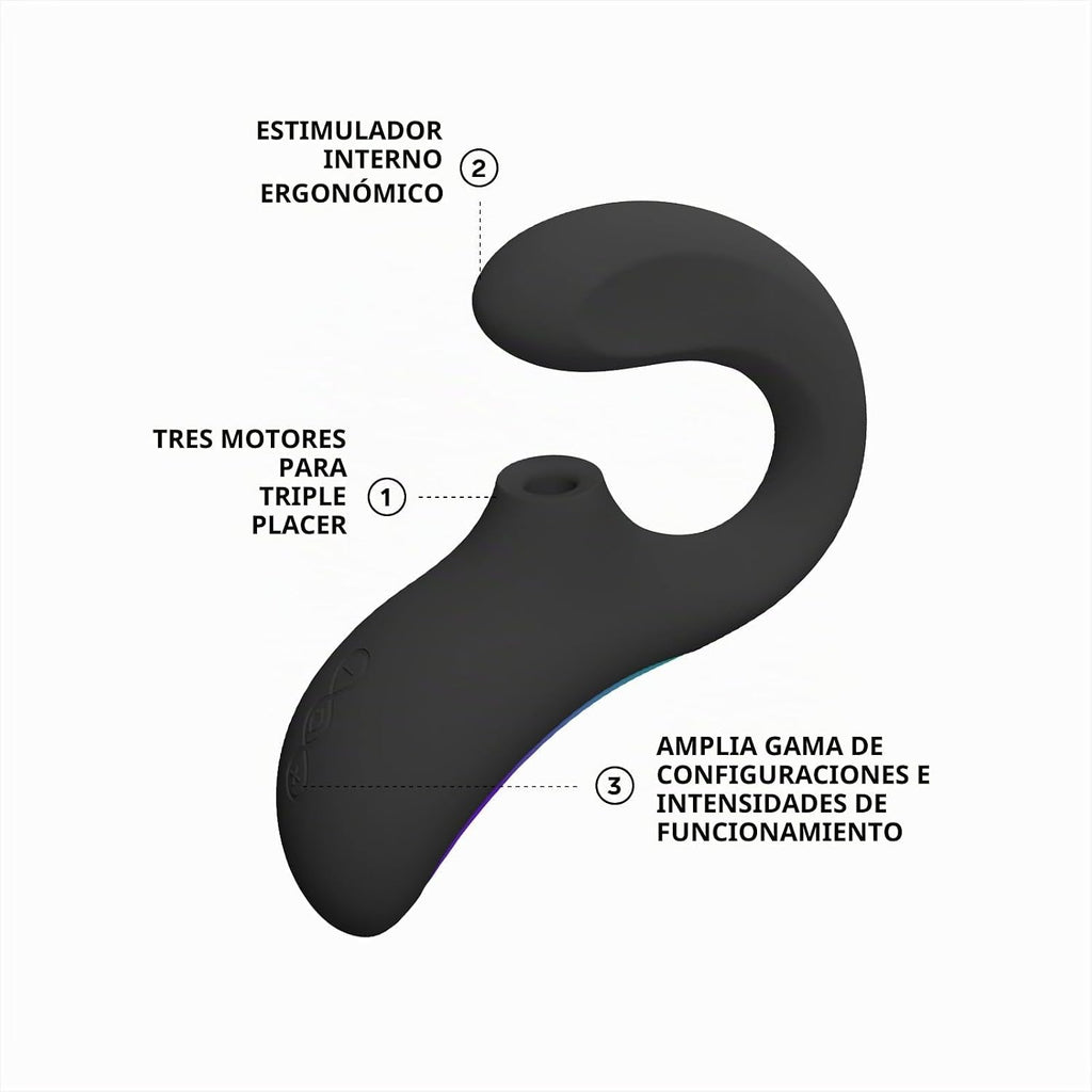 LELO Enigma Wave Vibrador de triple estimulación para mujeres, vibr...