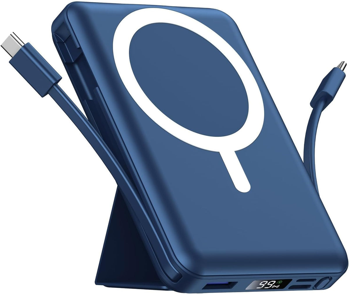 Azmuth para cargador portátil MagSafe, banco de energía magnético d...