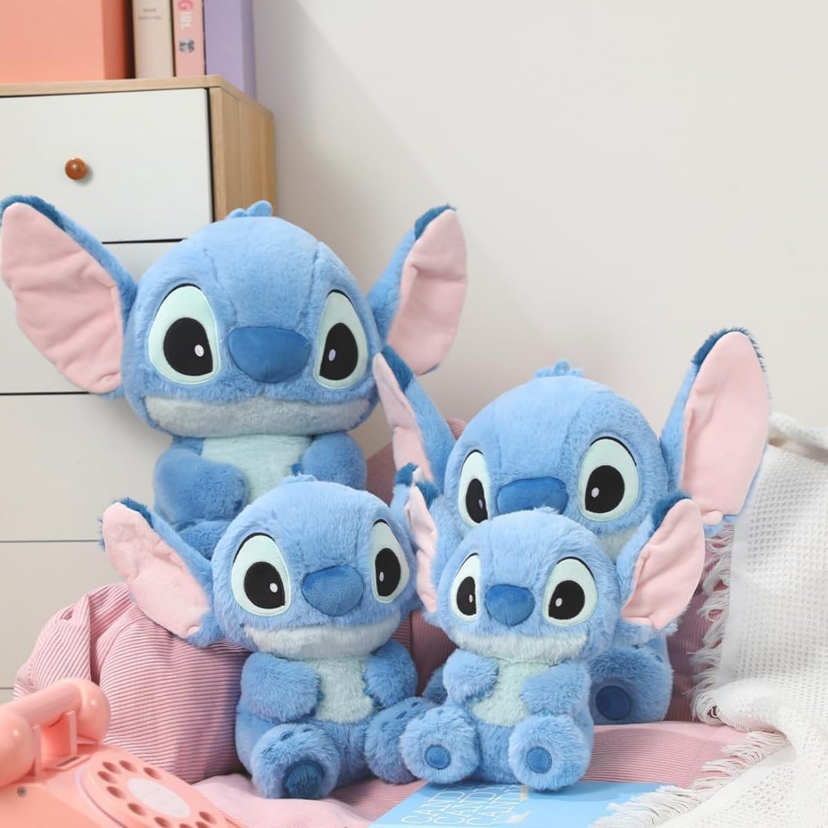 MINISO Disney Lilo &amp; Stitch - Muñeca de peluche suave de 10 pul...