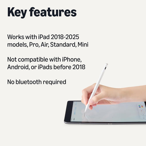 Amazon Basics Lápiz óptico compatible con iPad de 10ª generación (2...