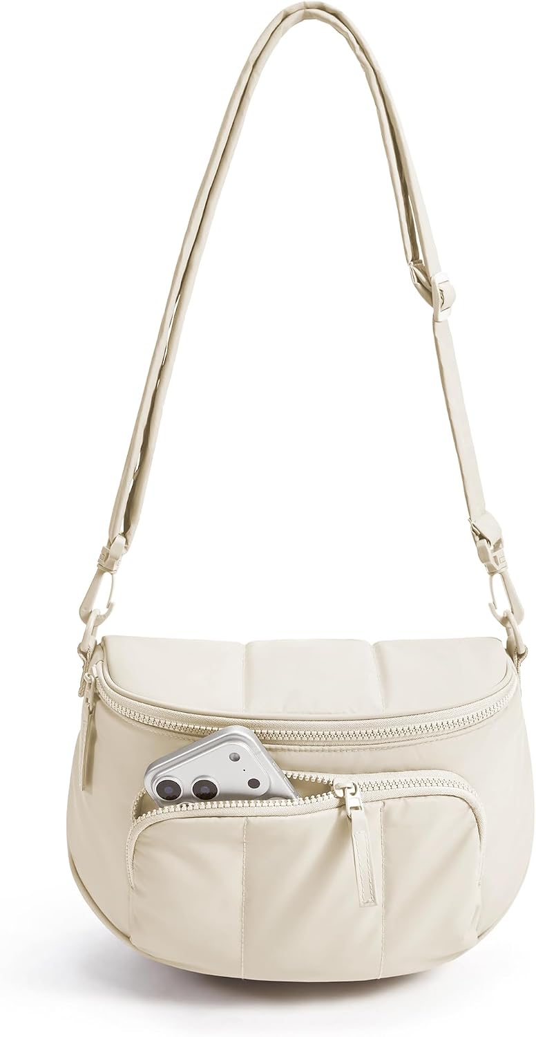 BAGSMART Bolsos cruzados para mujer, bolsa acolchada con bolsa | Bo...