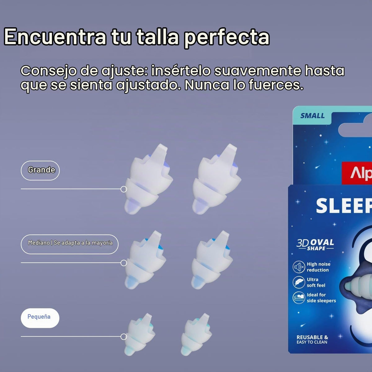 Alpine SleepDeep Mini - Tapones suaves para los oídos para dormir y...