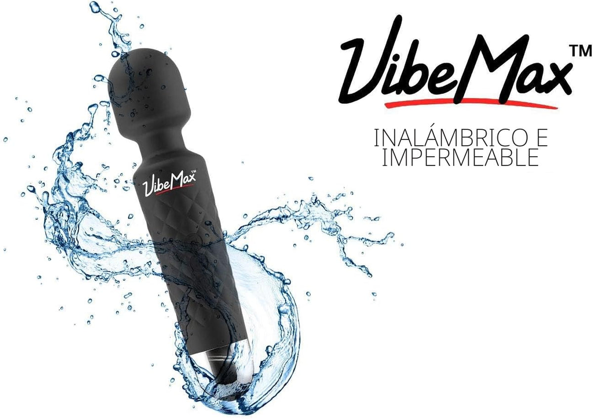 VibeMax Masajeador personal recargable - Potente vibración multivel...