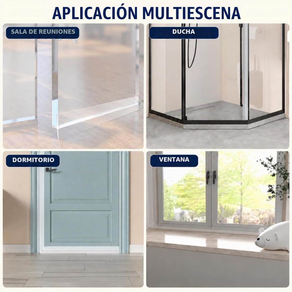 Greymond Burlete para puerta en forma de T, 20 pies x 1.38 pulgadas...