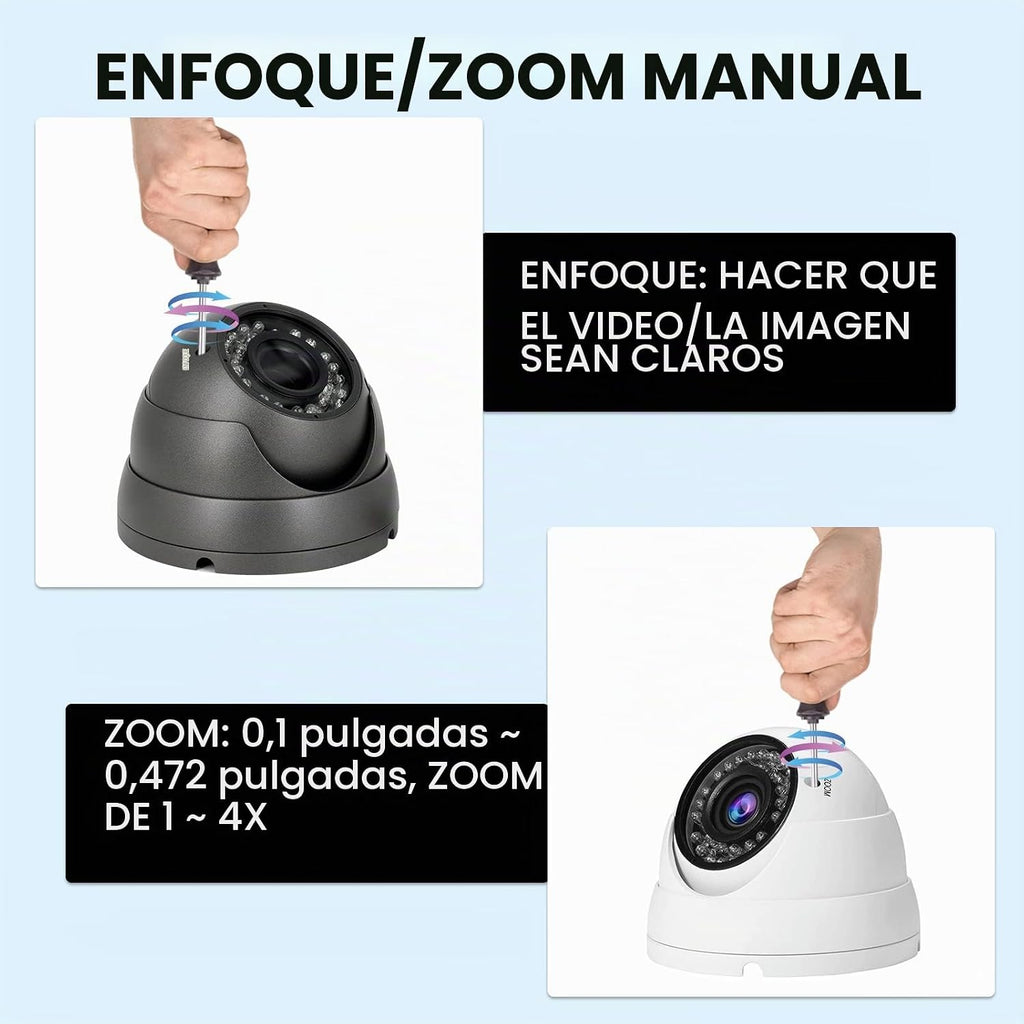 Anpviz Cámara CCTV analógica de 2MP 1080P HD 4 en 1 (TVI\/AHD\/CVI\...